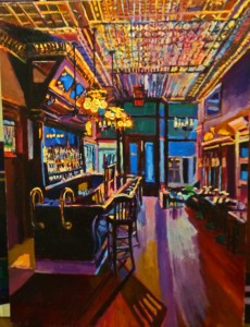 New Sheridan Bar Interior- Roger Mason Art